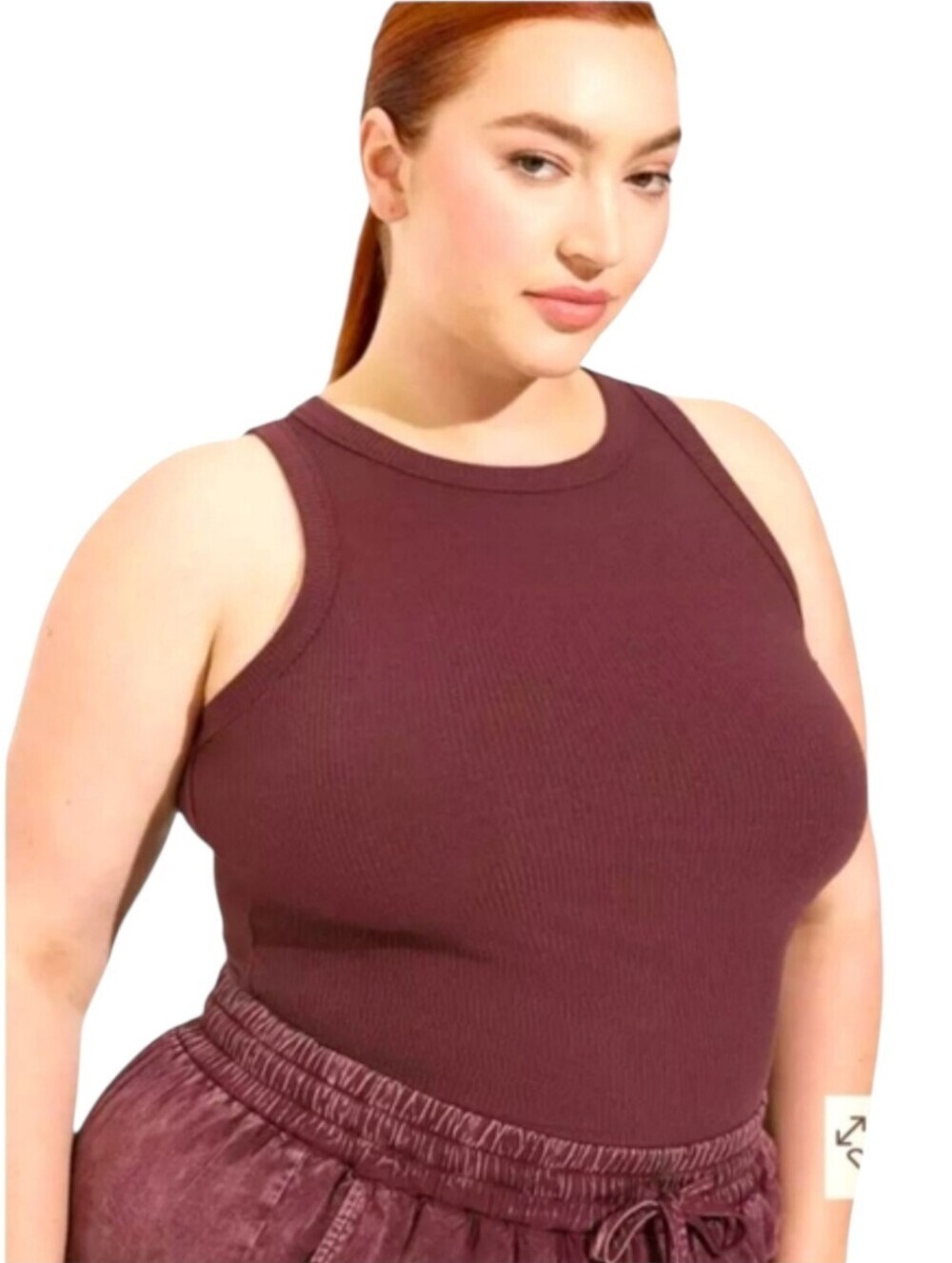 TORRID 2X Sassafrass Color Super Soft Ribbed High Neck Tank Top NWT